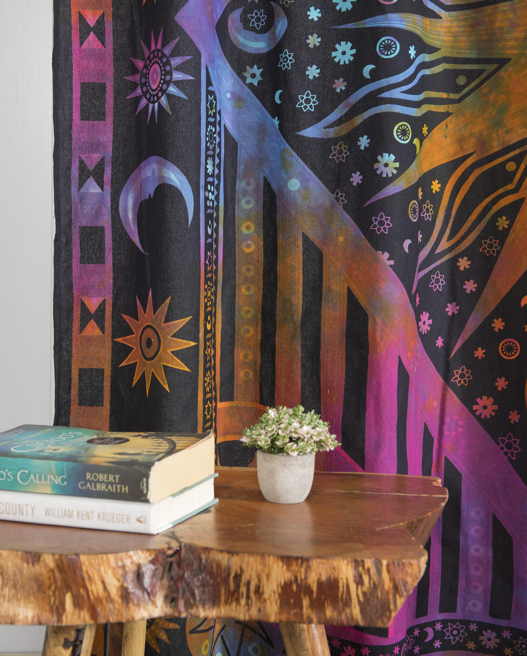 Indian Burning Sun curtain lifestyle view