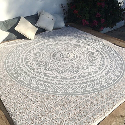 Silver Tapestry Mandala Hippie Wall Hanging product image