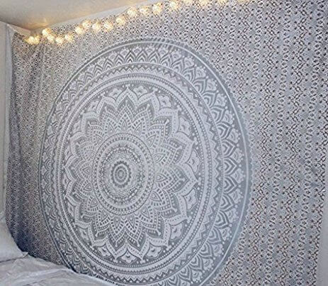 Silver Tapestry Mandala Hippie Wall Hanging product image